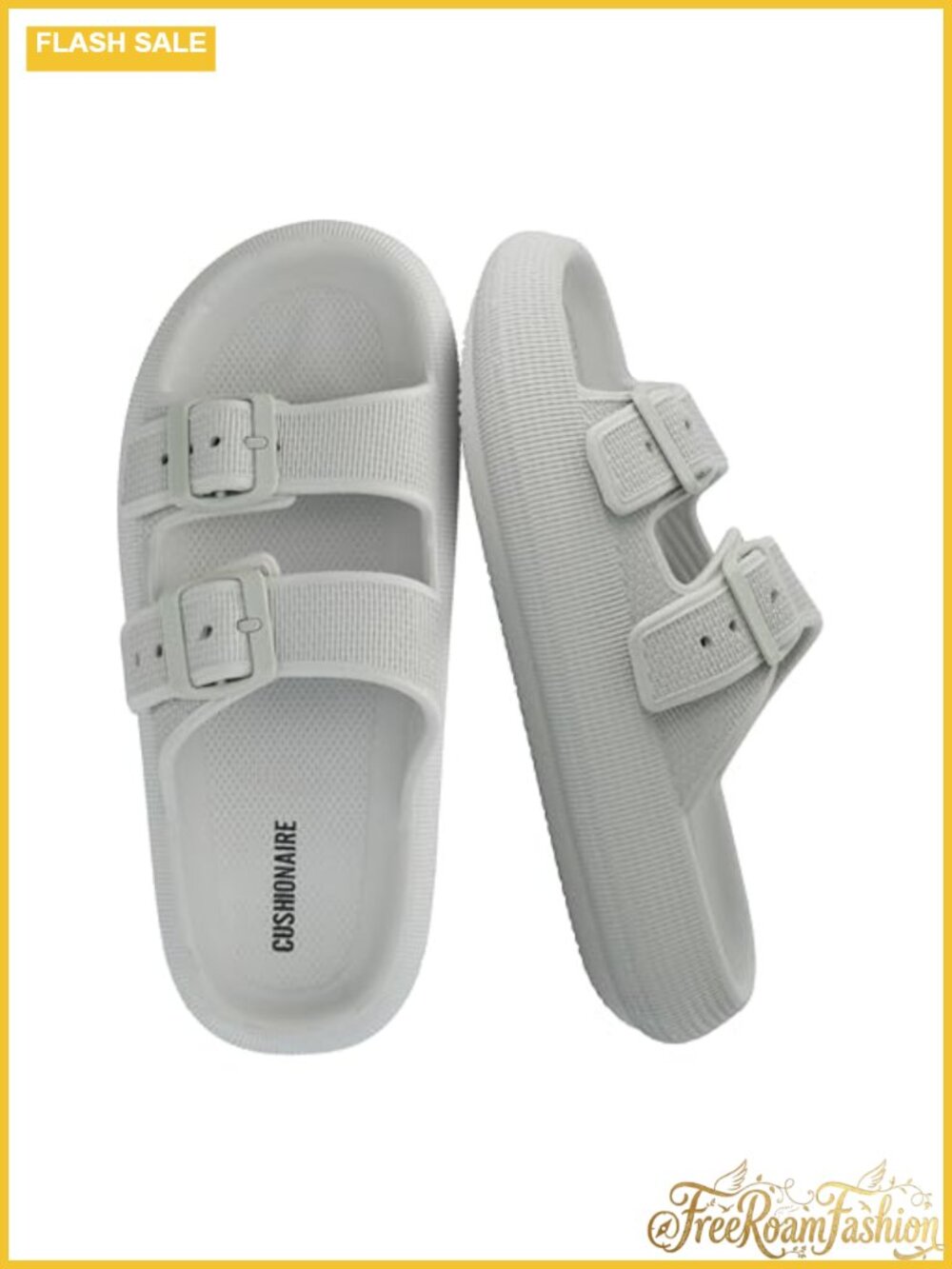 Women's Lightweight EVA Slide Sandals Adjustable Buckle Waterproof